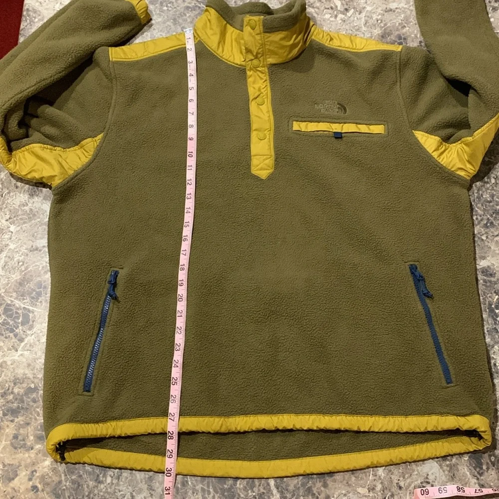 The North Face Fleece Quilted 1/4 Snap Pullover Jacket Men’s XL